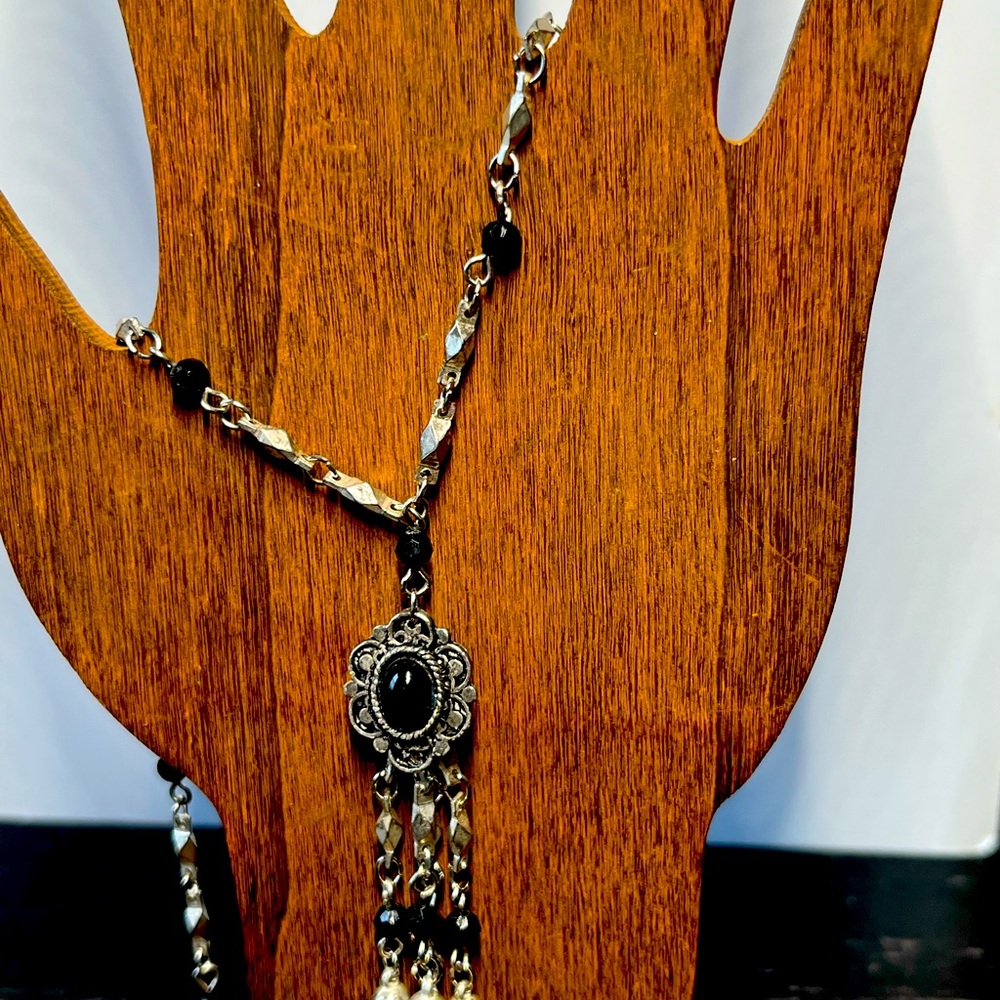 Black & silver necklace